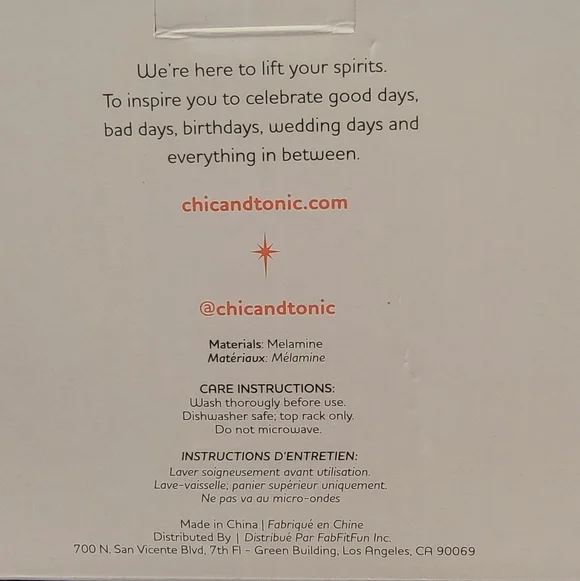 Chic & Tonic Desert Dreams Melamine Bowl Set (4) NEW IN BOX - Picture 5 of 5